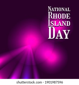 Ilustración de vectores sobre el tema del Día Nacional de la Isla Rhode