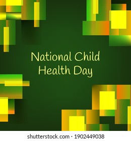 Vector illustration on the theme of National Child Health Day