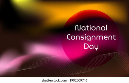 Vector illustration on the theme of National Consignment Day