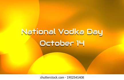 Vector illustration on the theme of National Vodka Day
