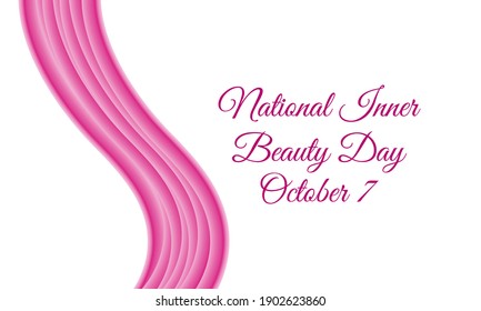 Vector illustration on the theme of National Inner Beauty Day