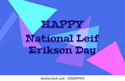 Vector illustration on the theme of 
National Leif Erikson Day