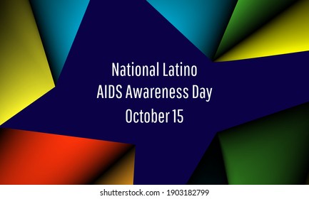 Vector illustration on the theme of 
National Latino AIDS Awareness Day