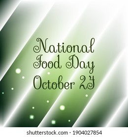 Vector illustration on the theme of 
National Food Day