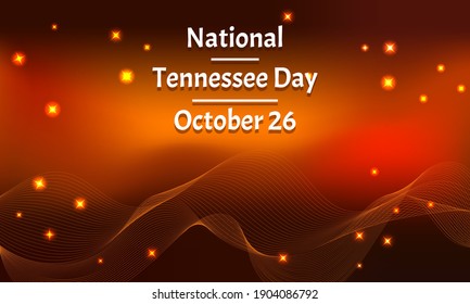 Vector illustration on the theme of National Tennessee Day
