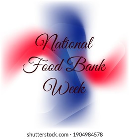 Ilustración vectorial sobre el tema de 
Semana del Banco Nacional de Alimentos