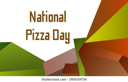 Ilustración vectorial sobre el tema de 
Día Nacional de la Pizza