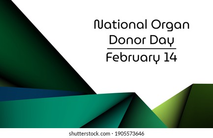 Vector illustration on the theme of 
National Organ Donor Day