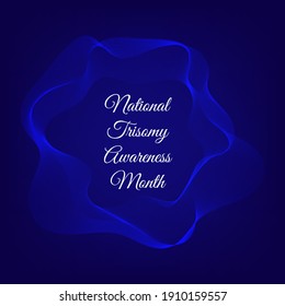 Vektorgrafik zum Thema 
Nationaler Trisomy Awareness Monat