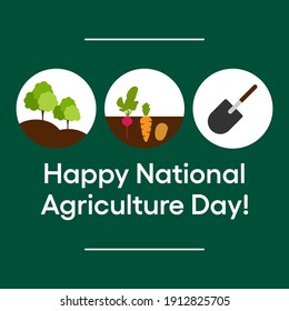 Vector illustration on the theme of National Agriculture day observed each year during March.