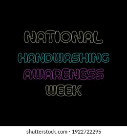 Vector illustration on the theme of National Handwashing awareness week observed each year during December.