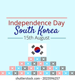 Vector illustration on the theme of National Liberation Day of Korea on August 15th. Suitable for greeting card poster and banner.