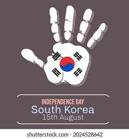 Vector illustration on the theme of National Liberation Day of Korea on August 15th. Suitable for greeting card poster and banner.