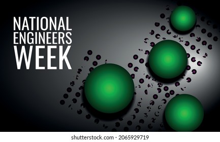 Ilustración de vectores sobre el tema de la Semana Nacional de Ingenieros