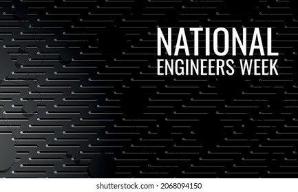 Ilustración de vectores sobre el tema de la Semana Nacional de Ingenieros