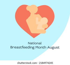 Vector illustration on the theme of National Breastfeeding awareness month observed each year during August.