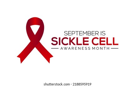 Vector illustration on the theme of National sickle cell awareness month observed each year during September. vector template for banner, card, poster, background design