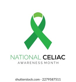 Vector illustration on the theme of National Celiac disease awareness month of May every year. Vector illustration template background design.