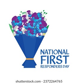 Vector illustration on the theme of National First Responders Day