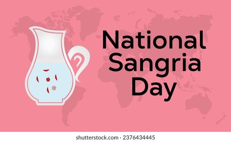 Vector illustration on the theme of National Sangria Day observed each year during December.banner, Holiday, poster, card and background design.