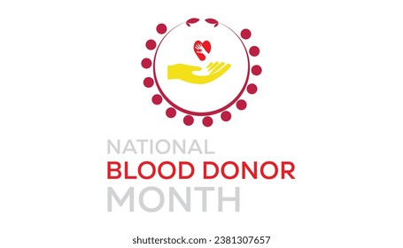 Ilustración vectorial sobre el tema del mes nacional de donación de sangre que se observa cada año durante el mes de enero.banner, feriado, afiche, tarjeta y diseño de fondo.