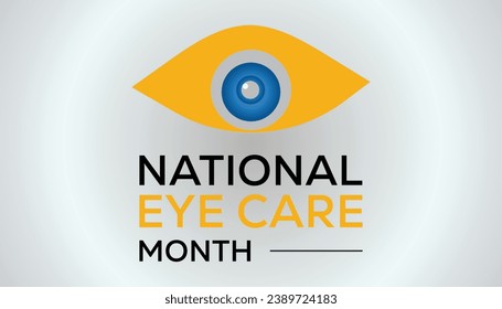 Ilustración vectorial sobre el tema del Mes Nacional de Atención de Ojos que se observa cada año durante el mes de enero. Banner, vacaciones, afiche, tarjeta y diseño de fondo.