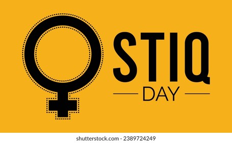 Vektorgrafik zum Thema "National sexuell übertragbare Infektion Tag (STIQ) beobachtet jedes Jahr während Januar.banner, Holiday, Poster, Karte und Hintergrund Design.