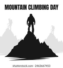 Ilustración vectorial sobre el tema día nacional de la escalada 