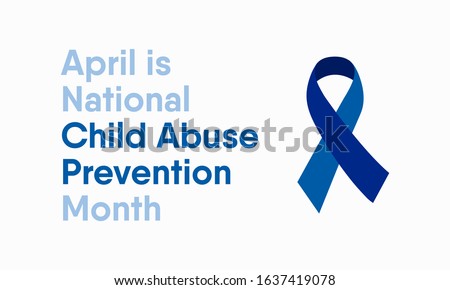 Vector illustration on the theme of National Child abuse prevention and awareness month of April.