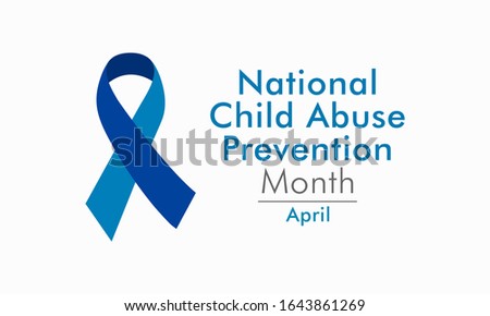 Vector illustration on the theme of National Child abuse prevention and awareness month of April.