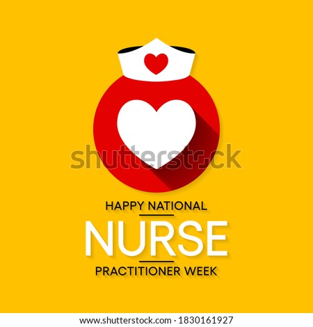 Vector illustration on the theme of National Nurse Practitioner week observed each year during November.