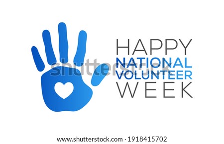 Vector illustration on the theme of National Volunteer week observed each year during third week of April.