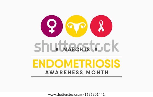 Vector Illustration On Theme National Endometriosis Stock Vector ...