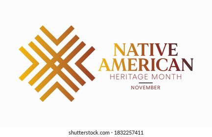 Vector illustration on the theme of Native American heritage month observed each year during November.