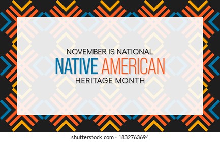 Vector illustration on the theme of Native American heritage month observed each year during November.