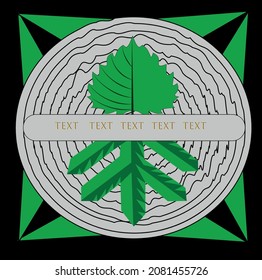 Vector illustration on the theme of nature conservation.