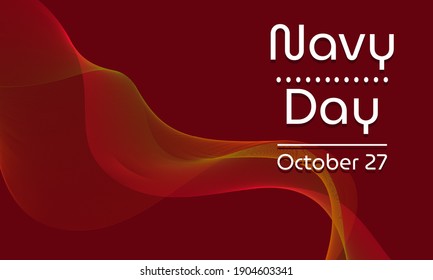 Vector illustration on the theme of 
Navy Day