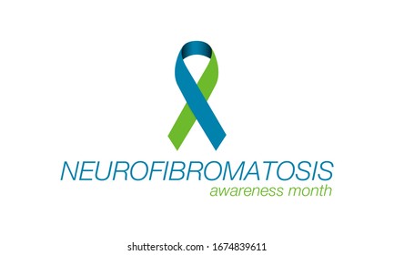 Vector illustration on the theme of Neurofibromatosis awareness day observed during the month of May every year. NF is a group of three conditions in which tumors grow in the nervous system.