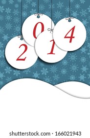 Vector illustration on the theme of new year