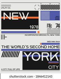 Vector illustration on the theme of New York City
