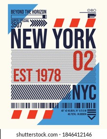 Vector illustration on the theme of New York City