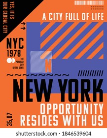 Vektorgrafik zum Thema New York City
