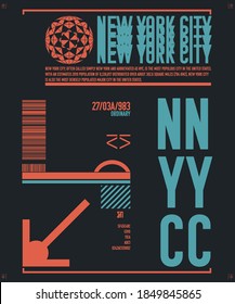 Vector illustration on the theme of New York City