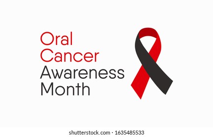 Vector illustration on the theme of Oral Cancer awareness month of April.