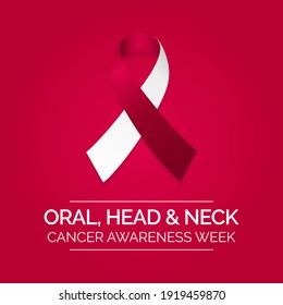 Vector illustration on the theme of Oral, head and neck cancer awareness week observed each year in April.