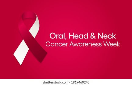 Vector illustration on the theme of Oral, head and neck cancer awareness week observed each year in April.