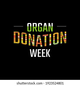 Vector illustration on the theme of Organ Donation week observed each year during September.