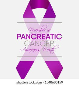 Vector illustration on the theme of Pancreatic cancer awareness month of November.