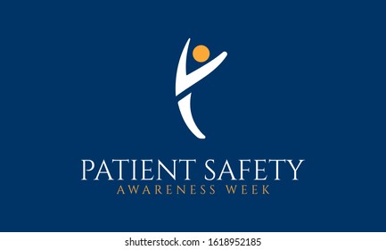 Vector illustration on the theme of Patient safety awareness week in March.