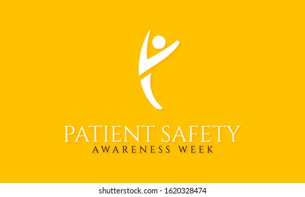 Vector illustration on the theme of Patient safety awareness week in March.